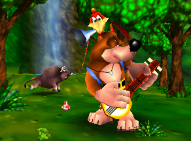 Screenshot of CEN64 running Banjo Kazooie