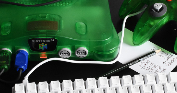 Nintendo 64 console with EverDrive cartridge