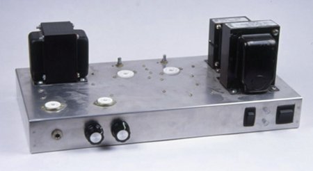 front of amplifier